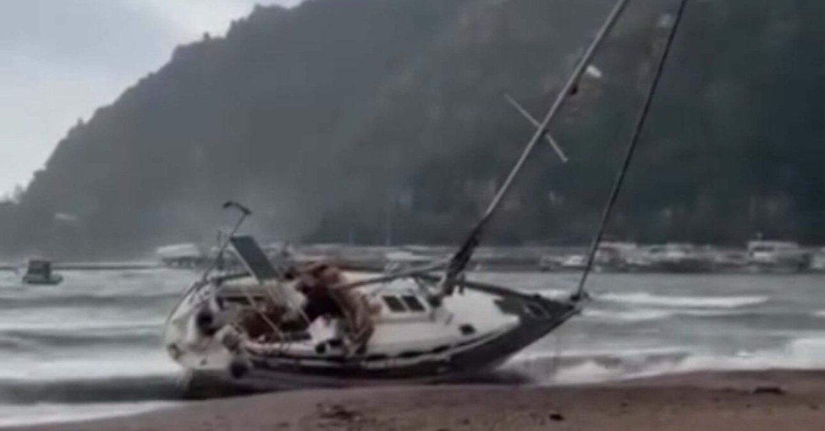 Marmaris’te fırtına esareti! | Son dakika haberleri