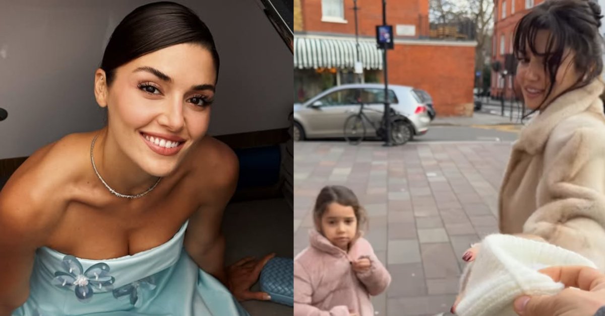 Hande Erçel yeğeni Mavi’ye Londra’da bakıcılık yaptı