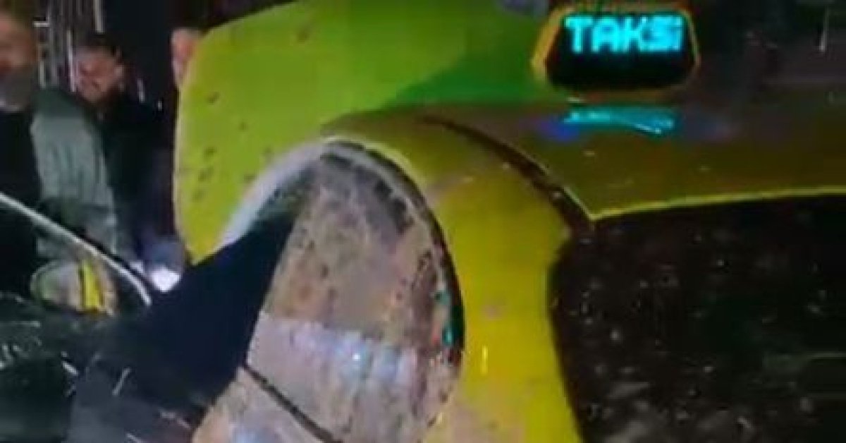 İstanbul Havalimanı’ndan taksiye binen yolcular şoförü darbedip kaçtı