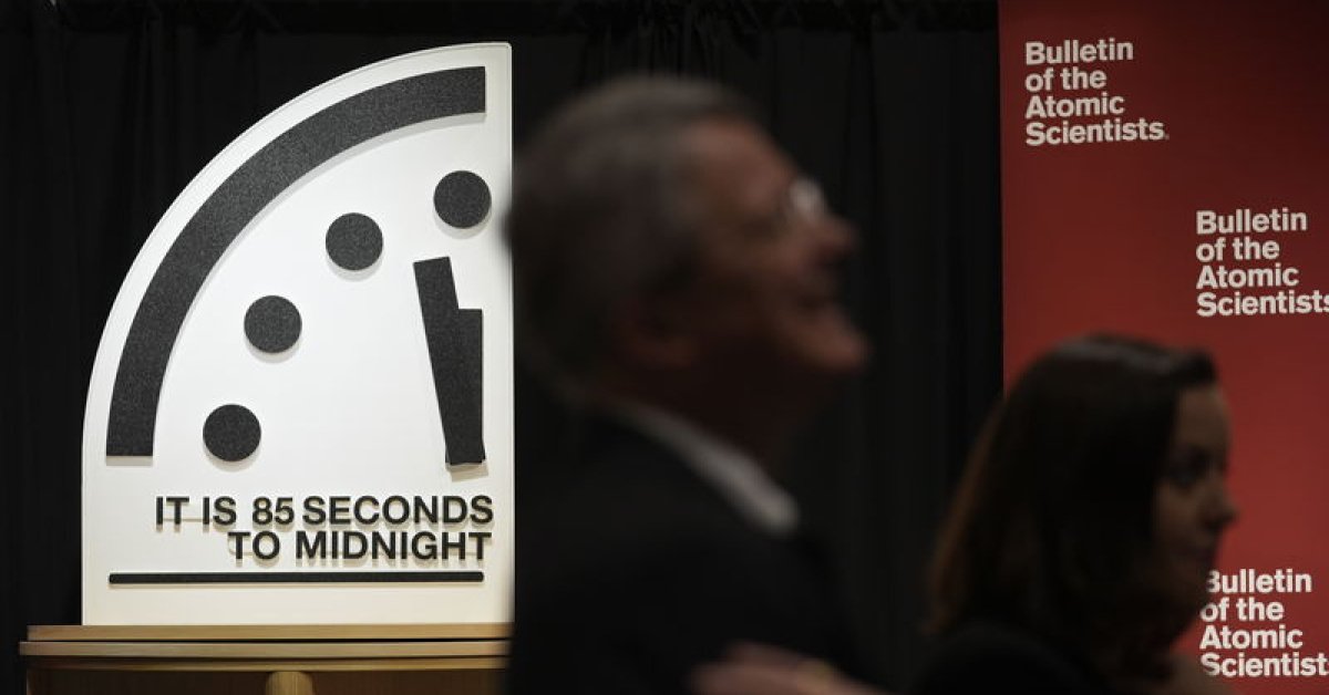 ABD’deki sembolik “Kıyamet Saati”, gece yarısına 85 saniye kalaya getirildi