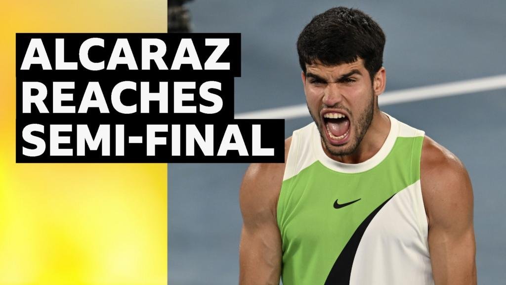 Carlos Alcaraz beats Alex De Minaur at Australian Open Highlights