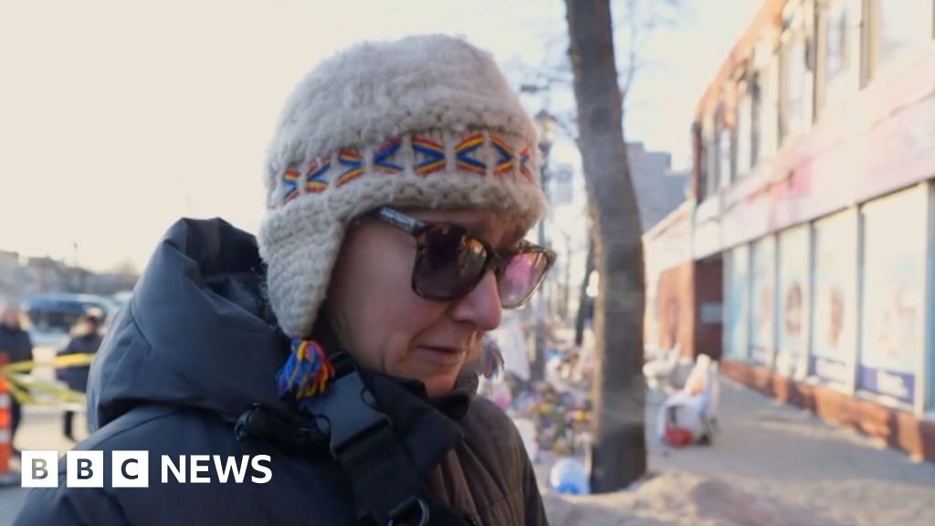 'We're all terrified', Minnesotan tells the BBC in tears