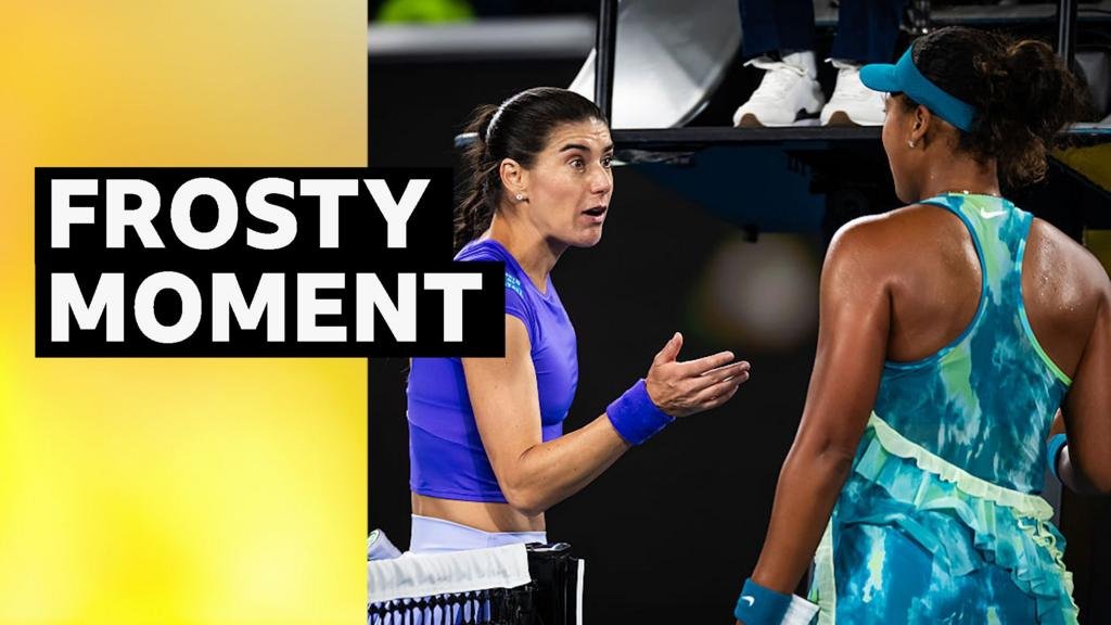 Osaka has tense exchange with Cirstea at end of match
