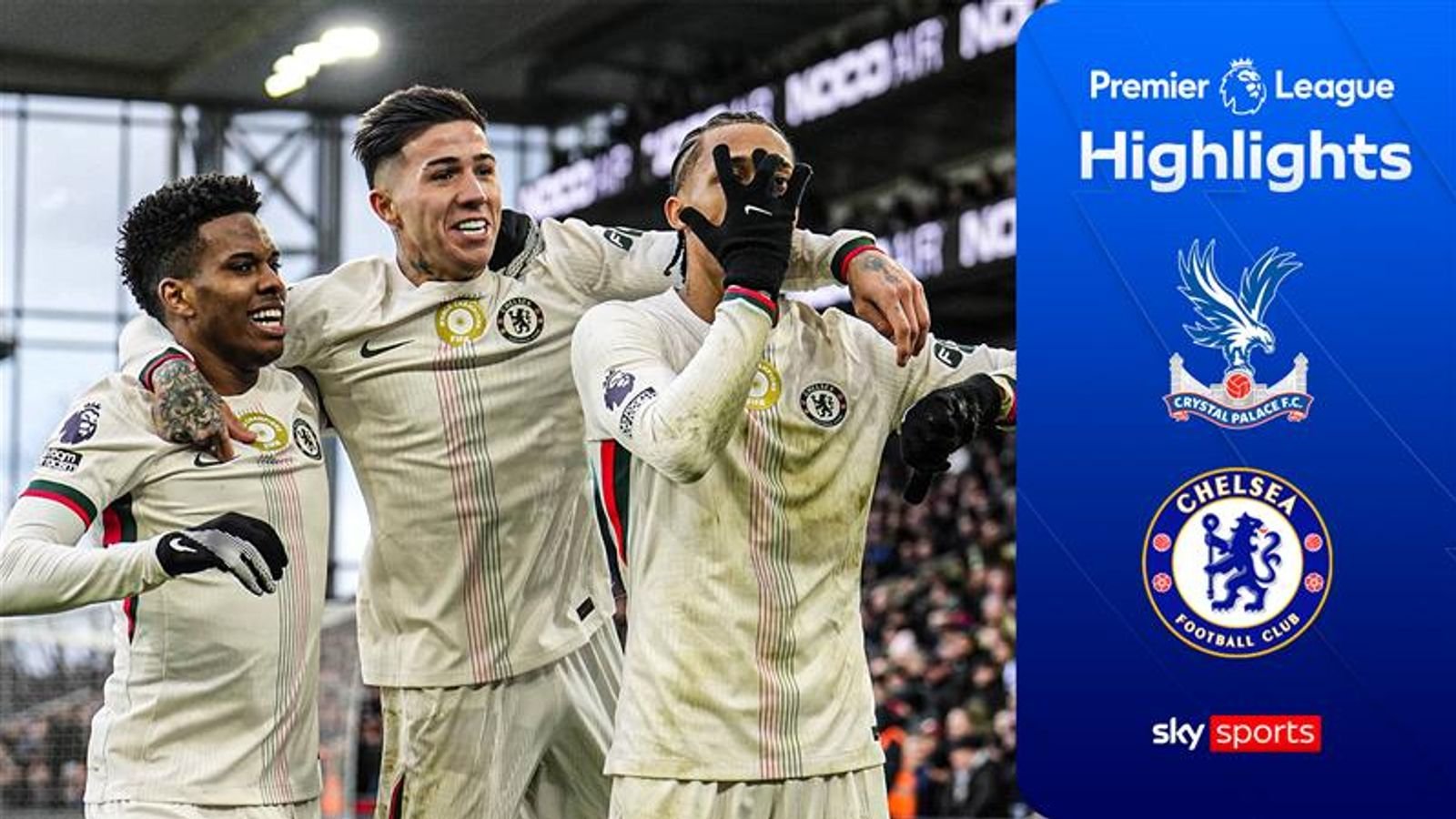 Chelsea beat 10-man Palace at Selhurst Park to move fourth