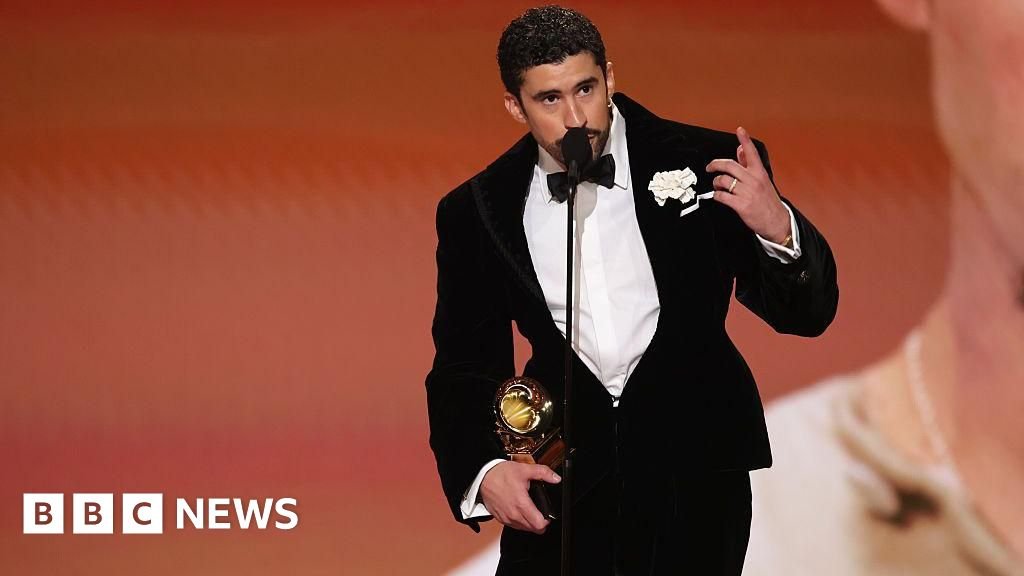 Bad Bunny calls 'ICE out' in forceful Grammy speech