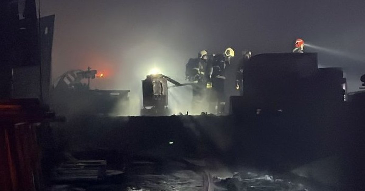 Kocaeli’de metal işleme tesisinde yangın