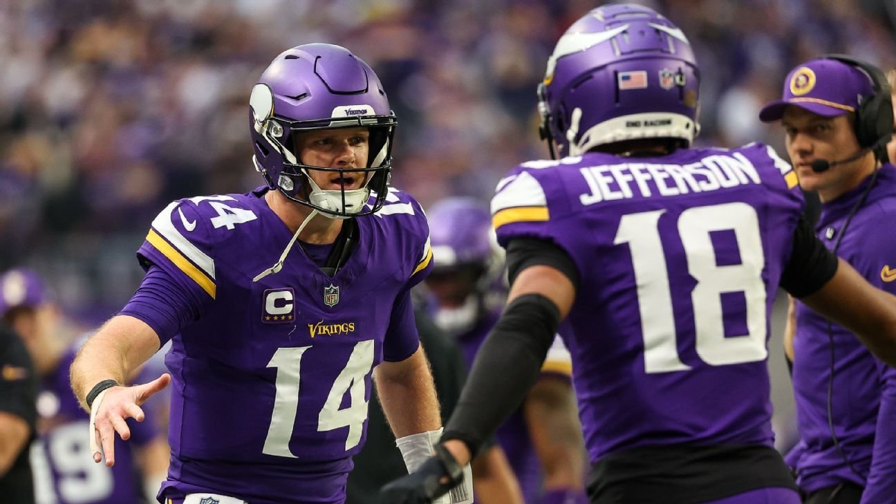 Justin Jefferson: Vikings likely better if Sam Darnold stayed