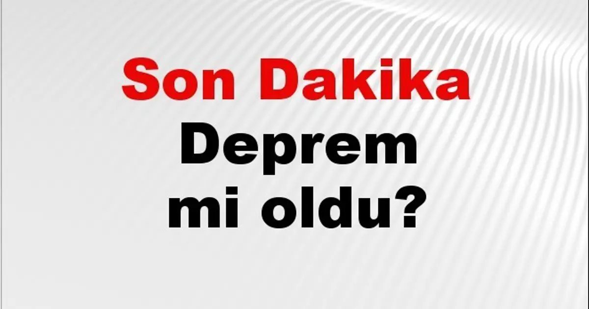 Son dakika deprem mi oldu? Az önce deprem nerede oldu? İstanbul, Ankara, İzmir ve il il AFAD son depremler 09 Şubat 2026