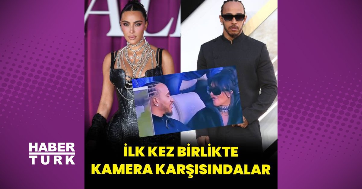 Kim Kardashian ile Lewis Hamilton ilk kez birlikte kameraların karşısına çıktı