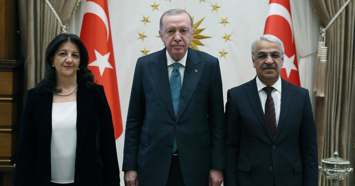 Son dakika: Cumhurbaşkanı Erdoğan DEM heyetiyle görüştü