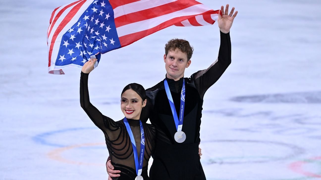 Chock, Bates take ‘bittersweet’ silver in Olympic ice dance